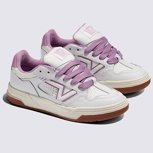 Vans Upland White Lavender Chunky 90s Sneaker Womens 8 New WOB